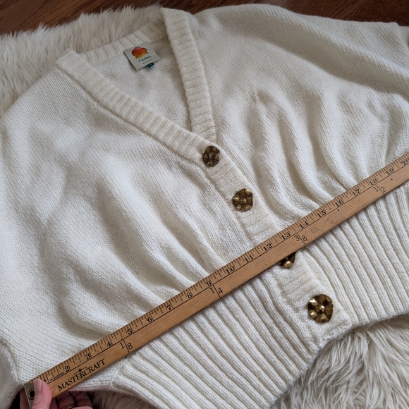 Anthropologie Farm Rio Knit Cardigan Sweater Large - Picture 15 of 16